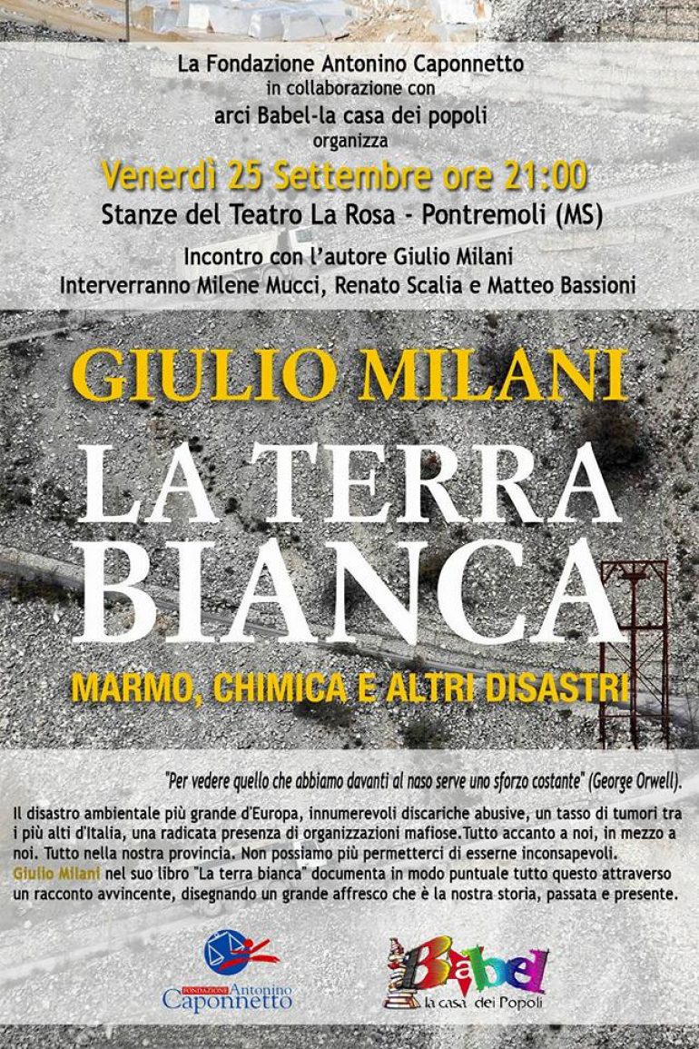 La Fondazione “Antonino Caponnetto” presenta “La Terra Bianca” di Giulio Milani