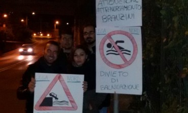 Massa. "Sottopassi e rotatorie come piscine. Azione notturna della Lega Nord per sensibilizzare la cittadinanza"
