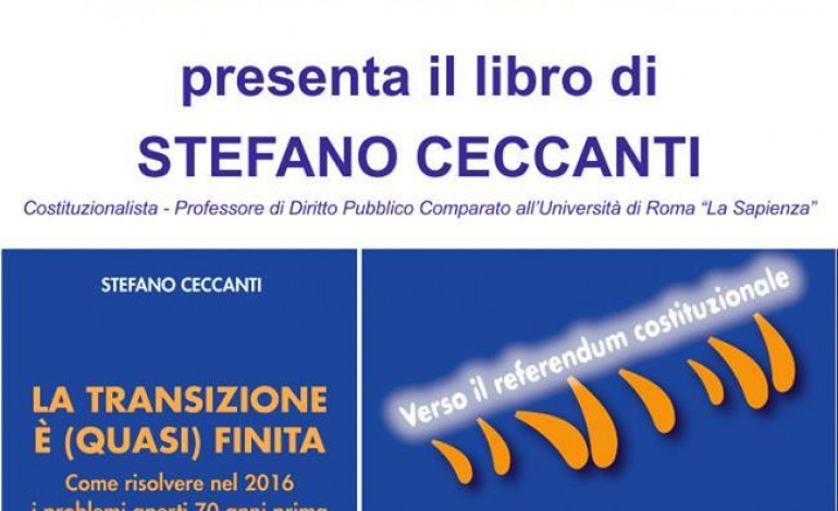 Incontro sulla riforma costituzionale con il Prof. Ceccanti alla Port Authority di Marina di Carrara