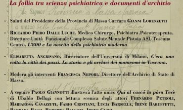 GIORNATA DI STUDI ALL'ARCHIVIO DI STATO DI MASSA - “Follia tra scienza psichiatrica e documenti d’archivio”